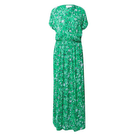 Kaffe Letné šaty 'KAvilia Amber Maxi Dress'  zelená / biela / čierna