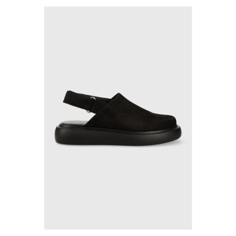 Semišové sandále Vagabond Shoemakers BLENDA BLENDA dámske, čierna farba, na platforme, 5519.350.