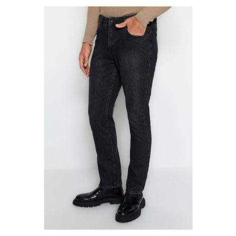 Trendyol Black Straight Fit Jeans Denim Trousers