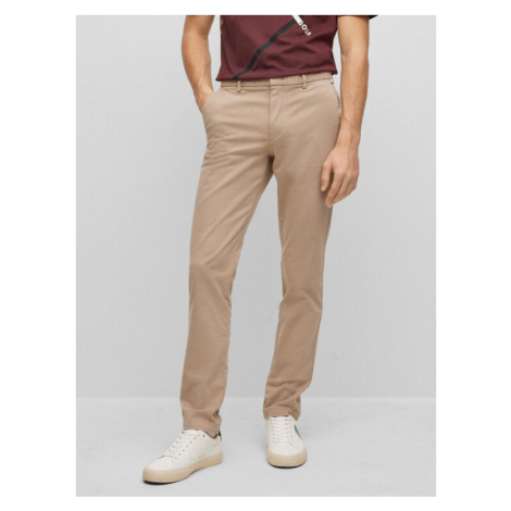 Boss Chino nohavice 50487966 Béžová Slim Fit Hugo Boss