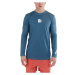 FUNDANGO MANADO LONG RASHGUARD Pánske tričko do vody, modrá, veľkosť
