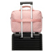 Ružová elegantná cestovná taška cez rameno &quot;Casual&quot;