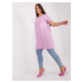 Light Purple Women's Basic Cotton Dress Plus Size