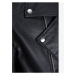 Čierna pánska koženková bunda Jack & Jones Rocky