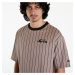 Tričko New Era Pinstripe Oversized T-Shirt UNISEX Ash Brown/ Black