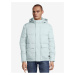 Light blue men's quilted jacket Tom Tailor Denim Clean Puffer - Men