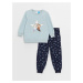 LC Waikiki Lw - Crew Neck Frozen Printed Long Sleeve Fleece Girl's Pajama Set