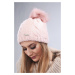 Light pink winter hat