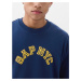 Šortky GAP Shortsleeve Crew Neck Top Pangea Blue