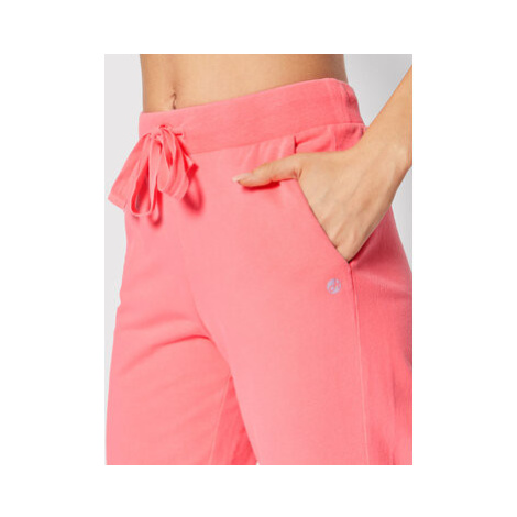 Deha Teplákové nohavice A00538 Ružová Regular Fit