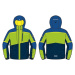 Kids ski jacket with membrane ALPINE PRO MELEFO lime green