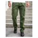 Zelené pánske kapsáčové nohavice s opaskom Bolf CT8906