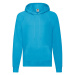 Blue Men's Hooded Hoodie Sweat Fruit of the Loom