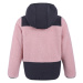 Dievčenská flisová mikina so zipsom COLOR KIDS Teddy fleece jacket, zephyr