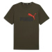 Puma ESS + 2 COL LOGO TEE Pánske tričko, khaki, veľkosť