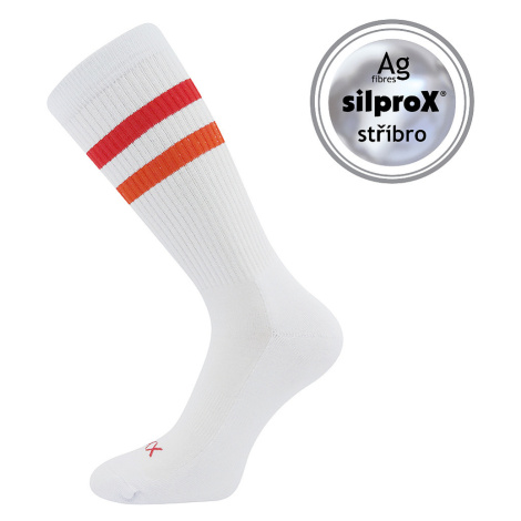 VOXX Retran ponožky biele/červené 1 pár 118881