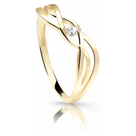 Cutie Jewellery Jemný prsteň zo žltého zlata Z6712-1843-10-X-1 62 mm