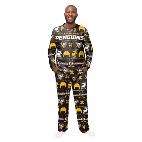 Pittsburgh Penguins pánske pyžamo ugly holiday pajamas nhl