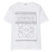 LOEWE Logo Grey White tričko