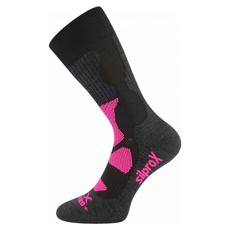 ponožky Voxx merino Etrex čierno-ružová