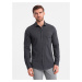 Ombre Men's REGULAR cotton single jersey knit shirt - graphite
