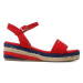 Tommy Hilfiger Espadrilky Rope Wedge T3A7-32778-0048 M Červená