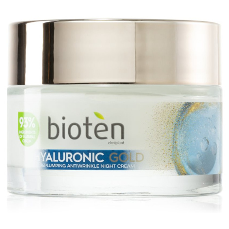 Bioten Hyaluronic Gold intenzívny nočný krém proti vráskam