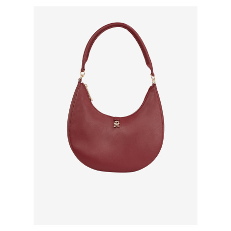 Burgundy Women's Bag Tommy Hilfiger Feminine Shoulder Bag - Women