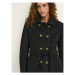 Cream Vlnený kabát Annabell 10610309 Čierna Regular Fit