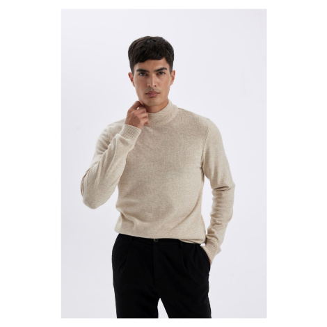 DEFACTO Slim Fit Slim Fit Half Turtleneck Basic Plain Knitwear Sweater