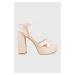 Sandále Guess ZELINA ružová farba, FL6ZLI PEL03