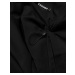 Tenký čierny dámsky prehoz cez oblečenie s kapucňou (B8118-1)