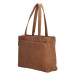 Hnedá kabelka na rameno so vzorovaným ramienkom „Malaga“