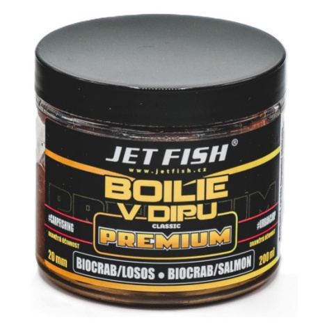 Jet fish boilie v dipe premium clasicc 200 ml 20 mm - biocrab losos