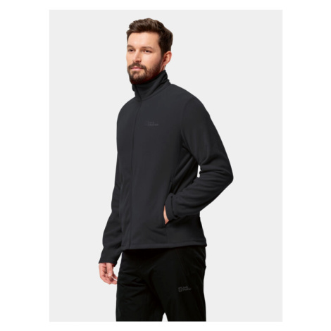 Jack Wolfskin Fleecová mikina Taunus Fz 1711451 Čierna Regular Fit