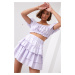 Simple lilac skirt with ruffles