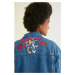 Trendyol Blue Bugs Bunny Licensed Printed Denim Jacket