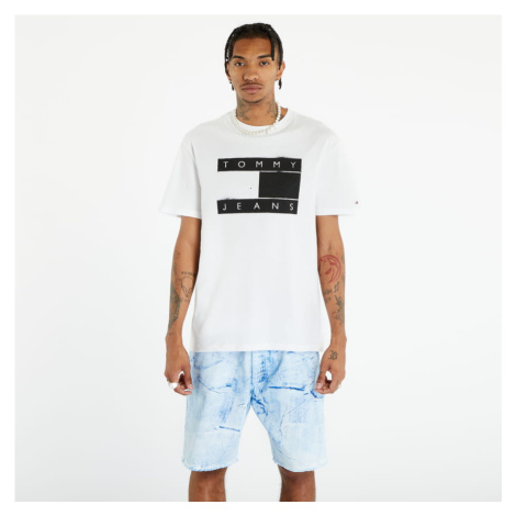 TOMMY JEANS Classic Spray Flag T-Shirt White Tommy Hilfiger