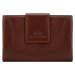 Dámska kožená peňaženka s elegantným patentným gombíkom 14-1-048-L5
