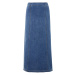 Modrá dámska džínsová maxi sukňa ORSAY