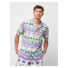 Green-Pink Unisex Patterned Shirt VANS California Stripe - Men