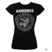 Tričko metal ROCK OFF Ramones Seal Skinny Čierna