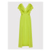 Rinascimento Večerné šaty CFC0109134003 Zelená Regular Fit