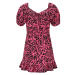 Dorothy Perkins Petite Letné šaty  ružová / čierna