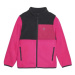 Dievčenská flisová mikina so zipsom COLOR KIDS Fleece Jacket - Colorblock, fuchsia purple