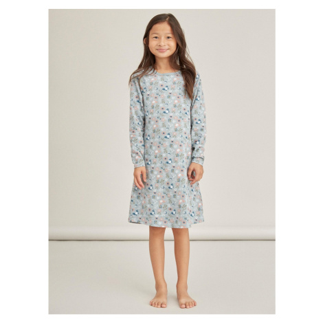 Light Blue Girly Flowered Nightgown name it - Unisex