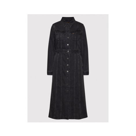 Lee Džínsové šaty L50LNECY Čierna Slim Fit