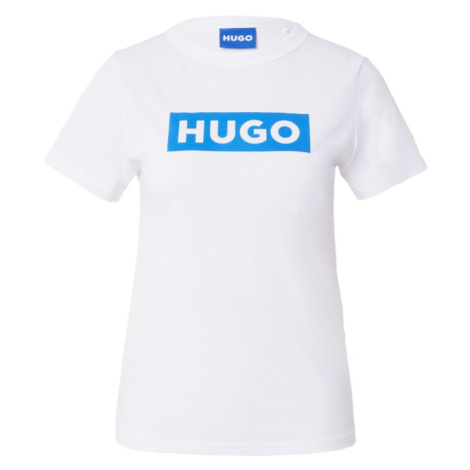 HUGO Tričko 'Classic'  modrá / biela Hugo Boss