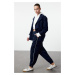 Trendyol Navy Blue Regular/Normal Mold Elastic Leg Basic Jogger Flexible Knitted Sweatpants