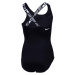 Nike JDI CROSSBACK ONE-PIECE Dievčenské jednodielne plavky, čierna, veľkosť